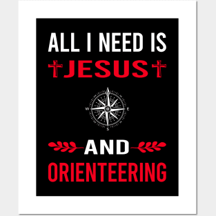 I Need Jesus And Orienteering Orienteer Navigation Posters and Art